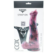Kiotos COX - Strap-On Set with Monstar Dildo Nr. 67 - Zwart/Rood-Erotiekvoordeel.nl
