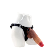 Kiotos COX - Strap-On Set with Monstar Dildo Nr. 28 - Zwart/Beige-Erotiekvoordeel.nl
