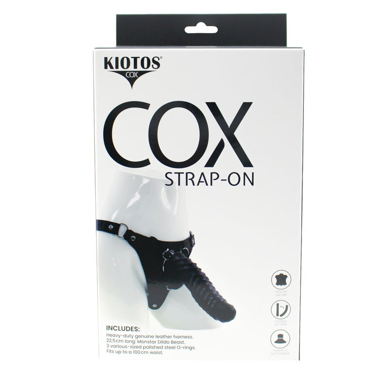 Kiotos COX - Strap-On Set with Monstar Dildo Yeti - Zwart-Erotiekvoordeel.nl
