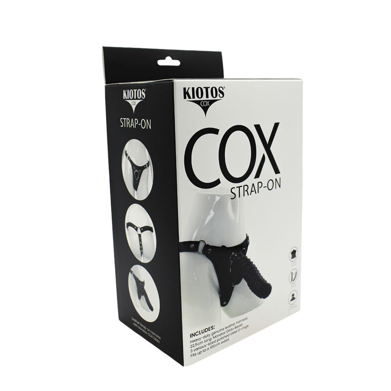 Kiotos COX - Strap-On Set with Monstar Dildo Yeti - Zwart-Erotiekvoordeel.nl