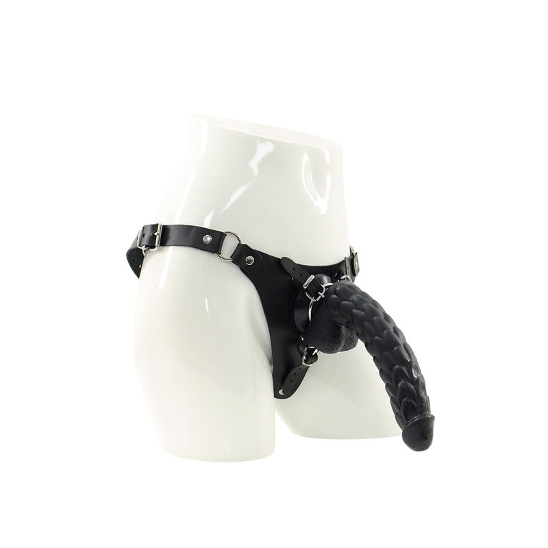 Kiotos COX - Strap-On Set with Monstar Dildo Echo - Zwart-Erotiekvoordeel.nl