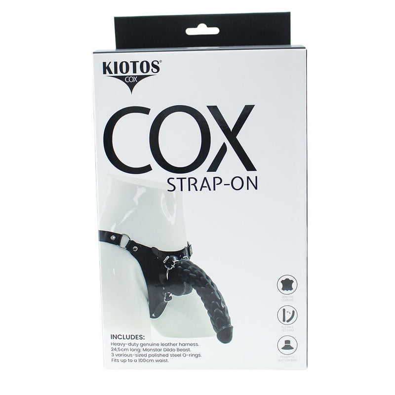 Kiotos COX - Strap-On Set with Monstar Dildo Echo - Zwart-Erotiekvoordeel.nl