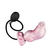 Kiotos Monstar - Deviant - Opblaasbare Dildo Nr. 92 - Roze/Wit-Erotiekvoordeel.nl