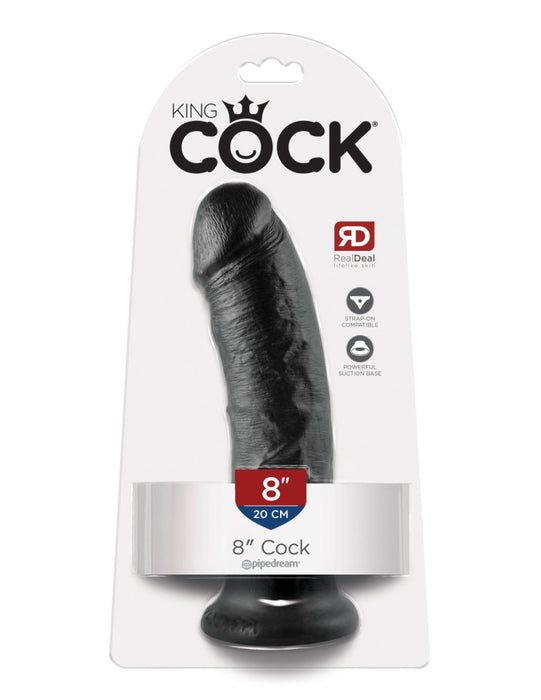 Pipedream - King Cock - Dildo - 20,5 cm - Zwart-Erotiekvoordeel.nl