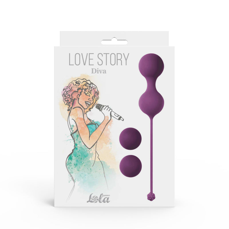 Lola Games - Love Story Diva - Vaginale Balletjes - Lavender Sunset-Erotiekvoordeel.nl