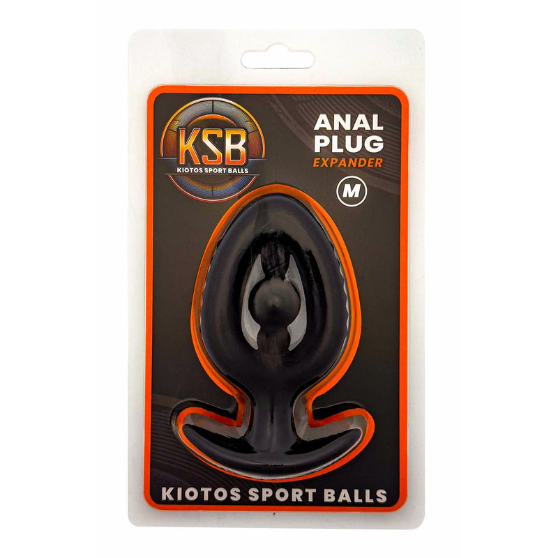 Kiotos - Siliconen Anaal Plug - Expander met Kraal - Zwart-Erotiekvoordeel.nl