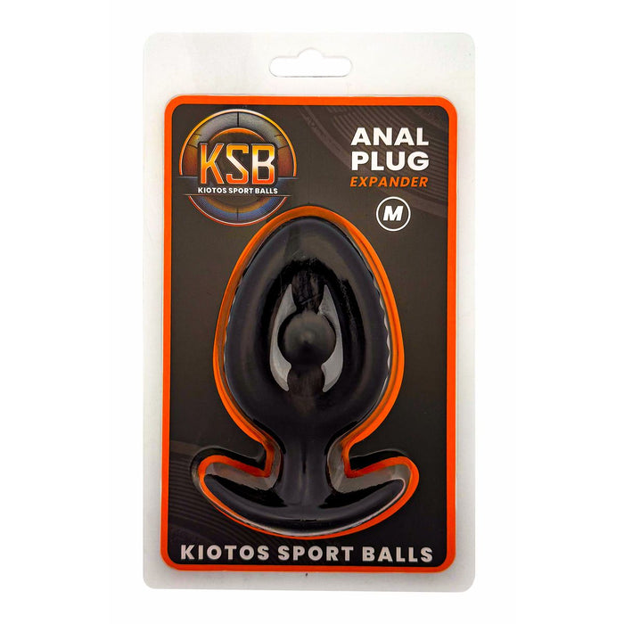 Kiotos - Siliconen Anaal Plug - Expander met Kraal - Zwart-Erotiekvoordeel.nl