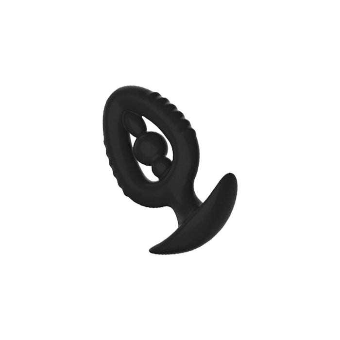 Kiotos - Siliconen Anaal Plug - Expander met Kraal - Zwart-Erotiekvoordeel.nl