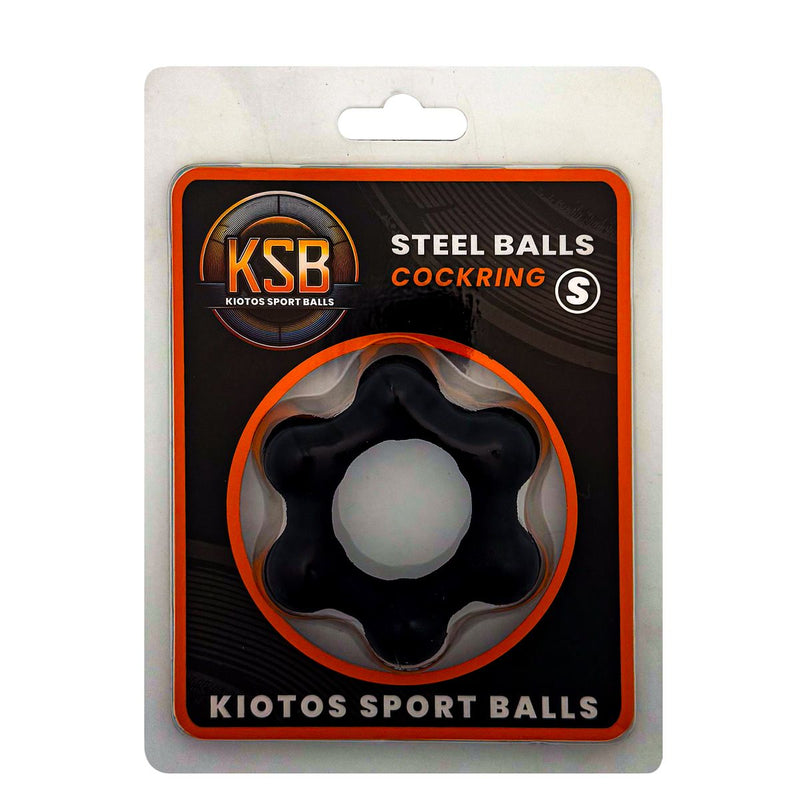 Kiotos - Siliconen Cockring met 6 Stalen Balletjes-Erotiekvoordeel.nl