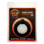 Kiotos - Siliconen Cockring met Stalen Kern - Zwart-Erotiekvoordeel.nl