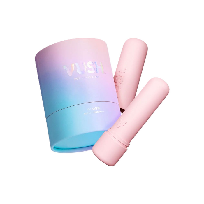 Vush - Pop - Gloss Precise Point Pleasure Vibrator met Opbergkoker - Lichtroze-Erotiekvoordeel.nl