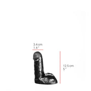 515 line - Dildo - 12,5 cm - Zwart-Erotiekvoordeel.nl