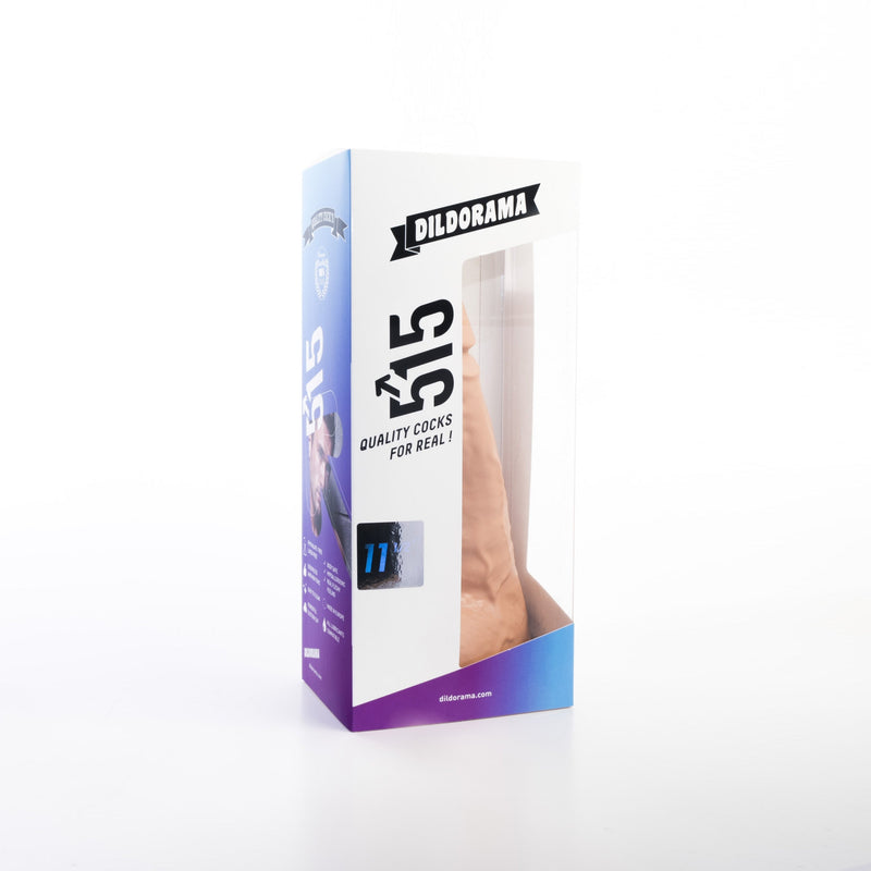 515 line - Dildo - 29.5 x 8.1 cm - Met Zuignap - Lichte Huidskleur-Erotiekvoordeel.nl