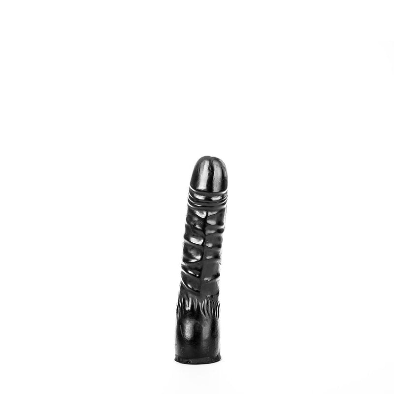 All Black - Licht Gebogen Dildo - 20 x 4.5 cm - Zwart-Erotiekvoordeel.nl