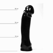 All Black - Dildo - 33 x 7 cm - Zwart-Erotiekvoordeel.nl
