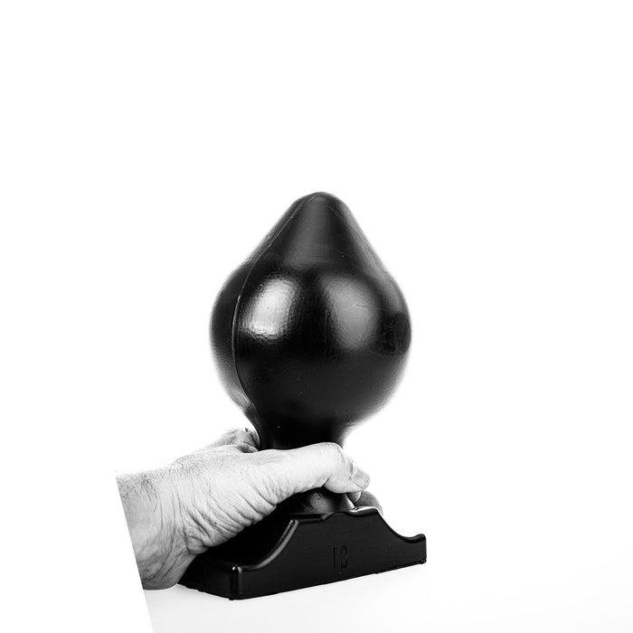 All Black - Buttplug - 22,5 x 12 cm - Zwart-Erotiekvoordeel.nl
