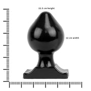 All Black - Buttplug - 22,5 x 12 cm - Zwart-Erotiekvoordeel.nl