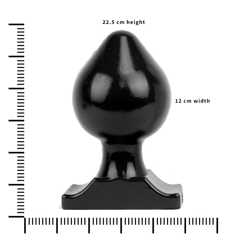 All Black - Buttplug - 22,5 x 12 cm - Zwart-Erotiekvoordeel.nl