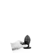 All Black - Buttplug Met Groeven - 12 x 5 cm - Zwart-Erotiekvoordeel.nl