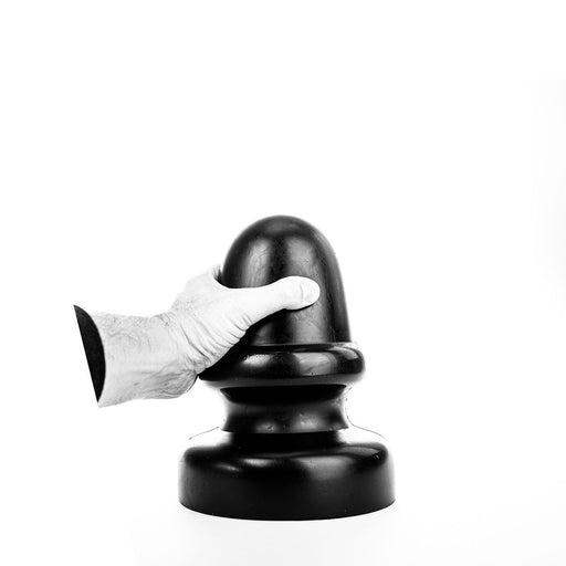 All Black - Buttplug - Met stimulerende ribbel 23 x 13.5 cm - Zwart-Erotiekvoordeel.nl
