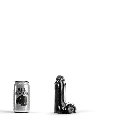 All Black - Dildo - 13 x 4.5 cm - Zwart-Erotiekvoordeel.nl