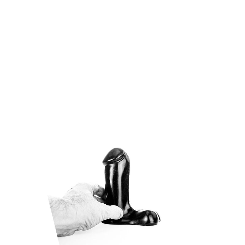 Całkowicie czarny - dildo - 14 x 5 cm - Zwart-Erotiekvoordeel.nl