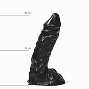 All Black - Dildo - 23 x 5.5 cm - Zwart-Erotiekvoordeel.nl