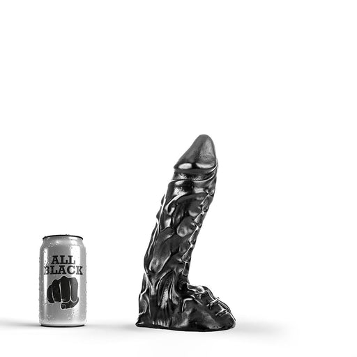 All Black - Dildo - 23 x 5.5 cm - Zwart-Erotiekvoordeel.nl
