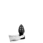 All Black - Plug anal de granate - 15 x 6 cm - Negro-Erotiekvoordeel.nl