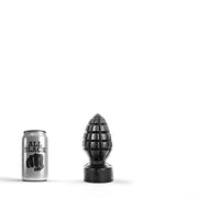 All Black - Plug anal de granate - 15 x 6 cm - Negro-Erotiekvoordeel.nl