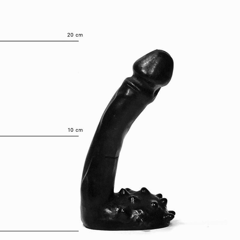 All Black - Klassieke Dildo - 15 x 2,5 cm - Zwart-Erotiekvoordeel.nl