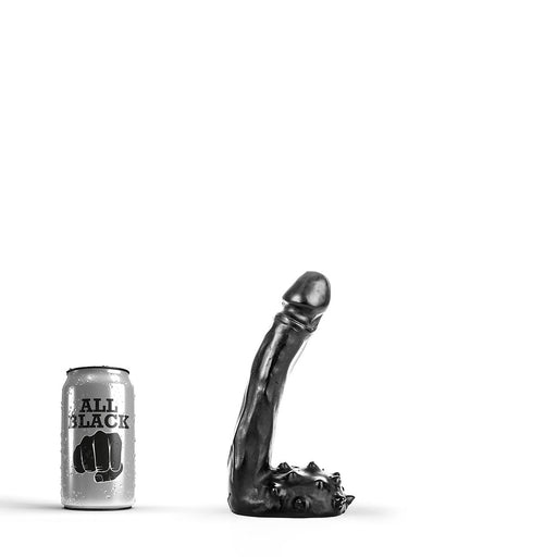 All Black - Klassischer Dildo - 15 x 2,5 cm - Schwarz-Erotiekvoordeel.nl