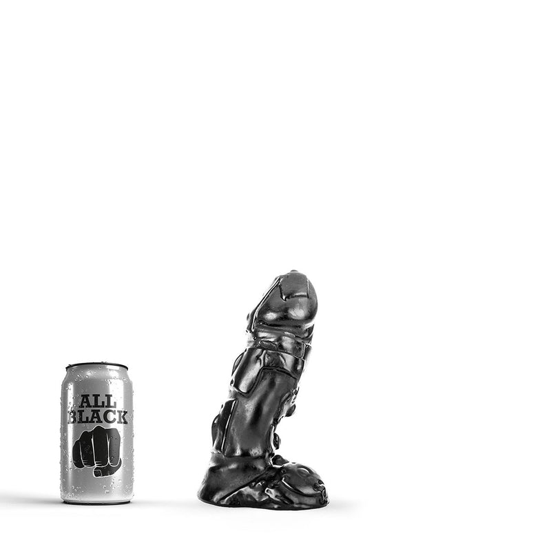 All Black - Klasyczny dildo - 18 x 4 cm - Zwart-Erotiekvoordeel.nl