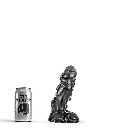 All Black - Klassischer Dildo - 18 x 4 cm - Schwarz-Erotiekvoordeel.nl