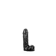 All Black - Klassieke Dildo - 19 x 4,8 cm - Zwart-Erotiekvoordeel.nl