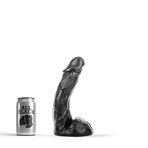 All Black - Klassieke Dildo 23 x 5 cm - Zwart-Erotiekvoordeel.nl