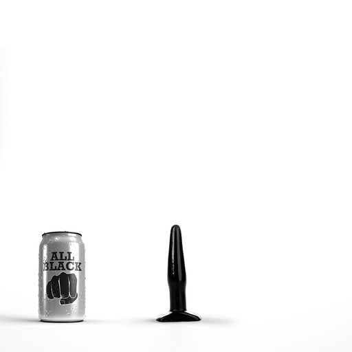 All Black - Plug anal pequeño - 12 x 2,5 cm - Negro-Erotiekvoordeel.nl