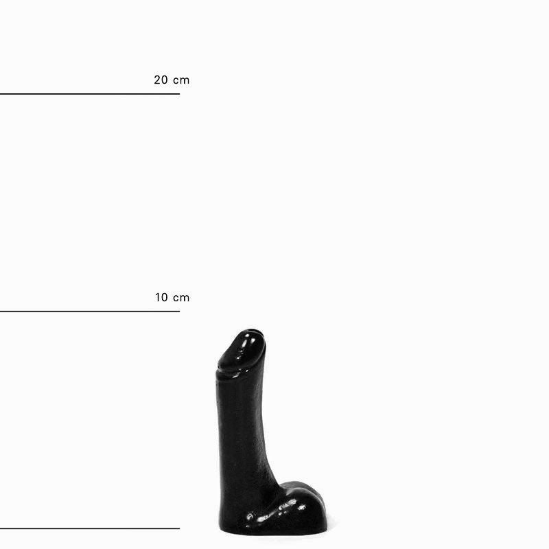 All Black - Extra Kleine Dildo - 9 x 2 cm - Zwart-Erotiekvoordeel.nl