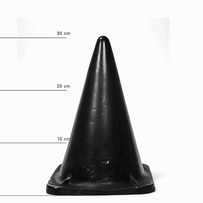 All Black - Prisma Buttplug 30 x 18 cm - Zwart-Erotiekvoordeel.nl