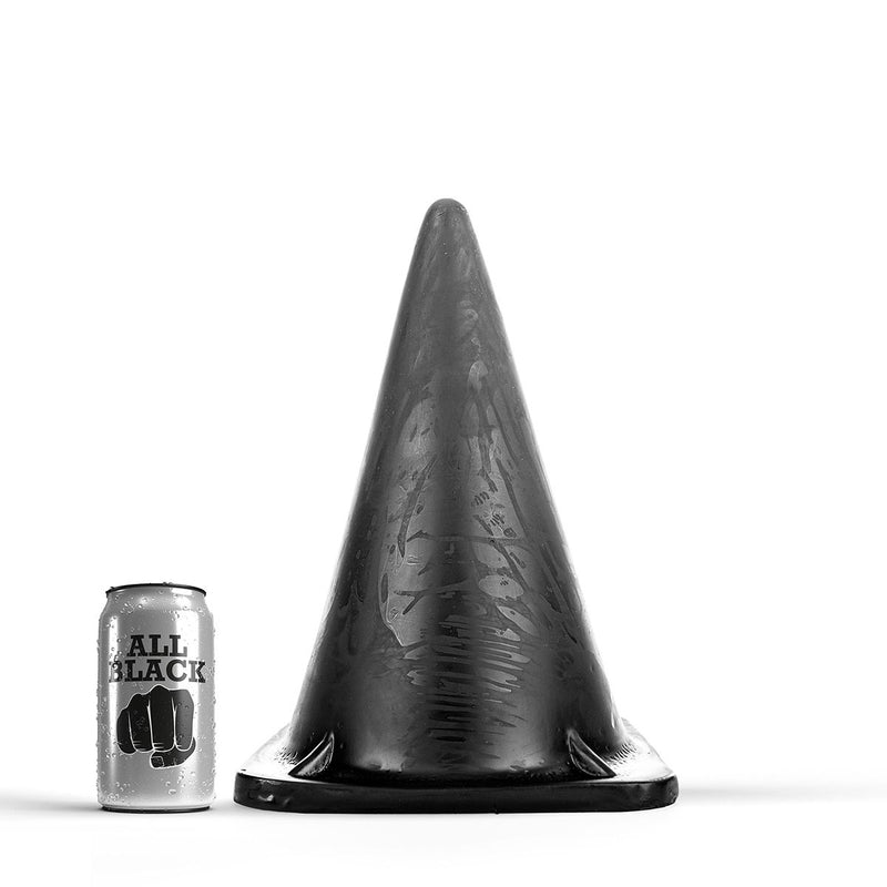 All Black - Prisma Buttplug 30 x 18 cm - Zwart-Erotiekvoordeel.nl