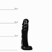 All Black - Dildo realistico - 22 x 4,5 cm - Nero-Erotiekvoordeel.nl