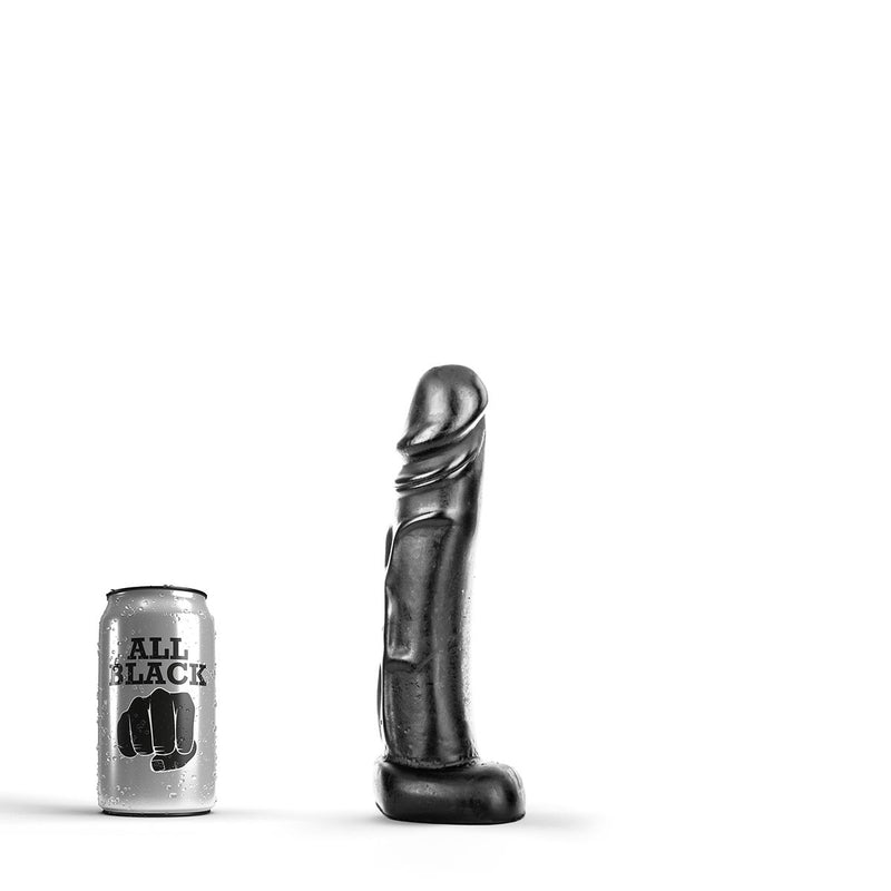 All Black - Dildo realistico - 22 x 4,5 cm - Nero-Erotiekvoordeel.nl