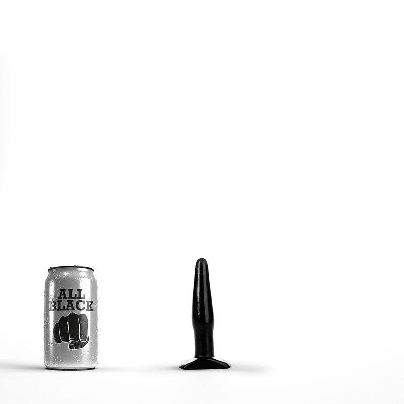 All Black - Kleine Buttplug - 12 x 2.5 cm - Zwart-Erotiekvoordeel.nl