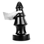 All Black - XXL Buttplug Met Ribbels - 40 cm - Zwart-Erotiekvoordeel.nl