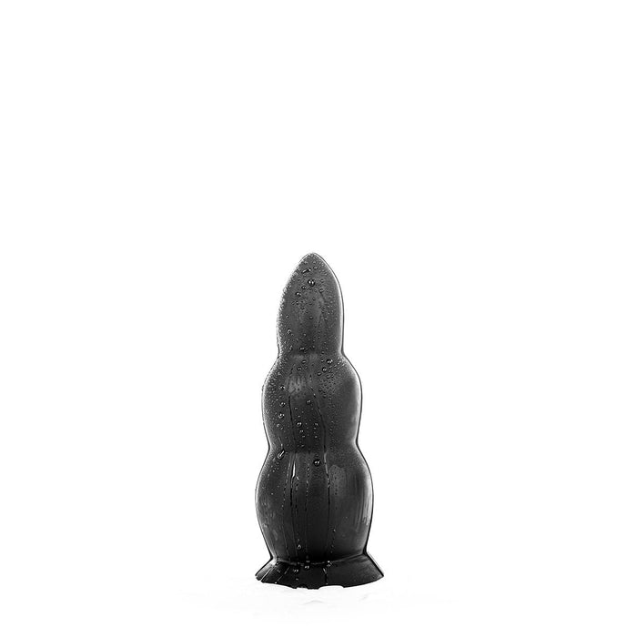 All Black - Zwarte dildo Met ribbels - 23 cm-Erotiekvoordeel.nl