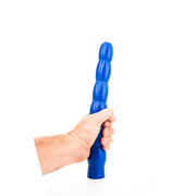 All Blue – Geribbelde Anale Dildo – 32 cm – Blauw-Erotiekvoordeel.nl