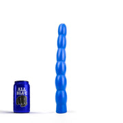 All Blue – Geribbelde Anale Dildo – 32 cm – Blauw-Erotiekvoordeel.nl
