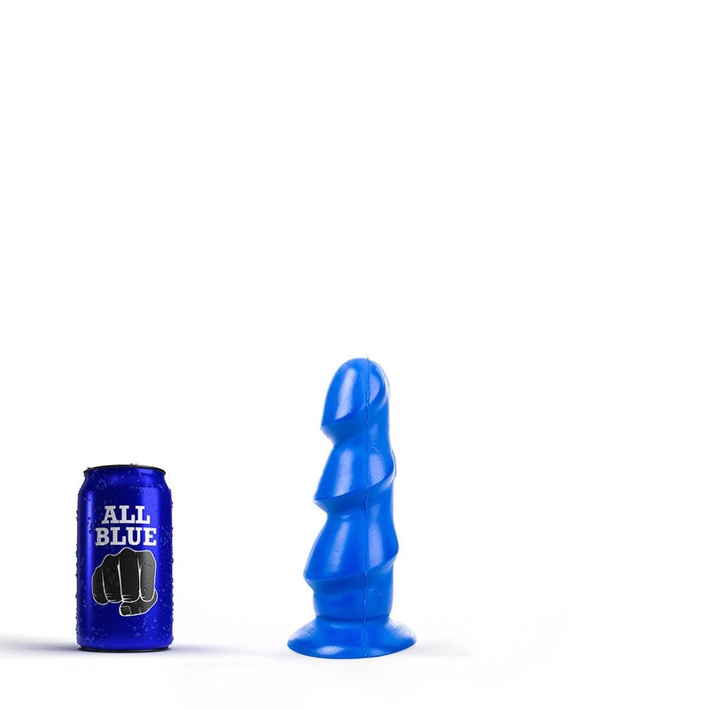 All Blue - Anal-Dildo mit 3 dicken Rippen - 17 x 5 cm - Blauw-Erotiekvoordeel.nl