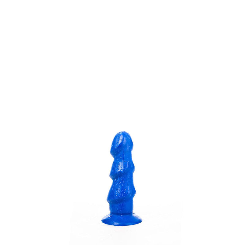 All Blue - Anaal Dildo Met 3 Dikke Ribbels - 17 x 5 cm - Blauw-Erotiekvoordeel.nl
