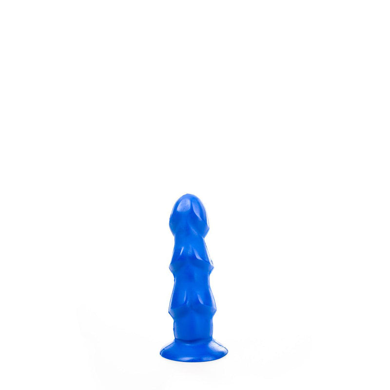 All Blue - Anaal Dildo Met 3 Dikke Ribbels - 17 x 5 cm - Blauw-Erotiekvoordeel.nl